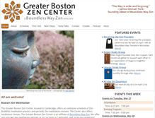 Tablet Screenshot of bostonzen.org